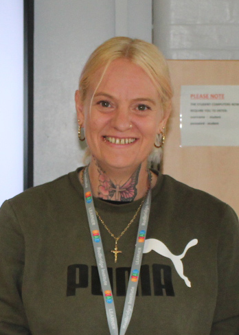 A head and shoulders photo of Stephanie Zara Jade Webber wearing a Redbridge lanyard.