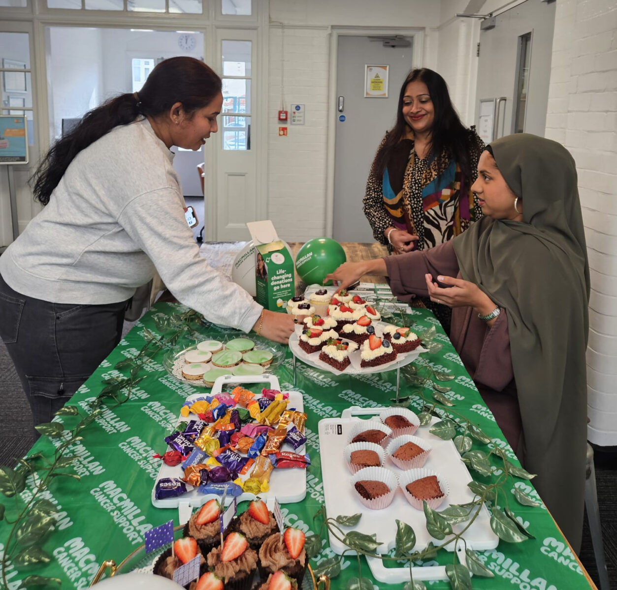 Macmillan Cancer Support - cake sale at Redbridge Institute